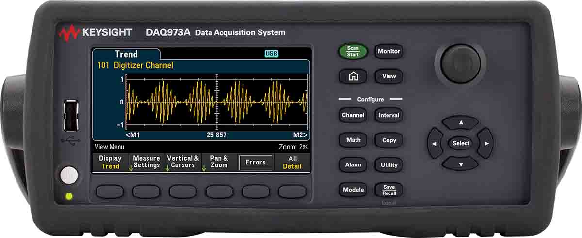 Keysight Technologies DAQ973A Data Acquisition, 3 Channel(s), USB 2.0, 22 bits - UKAS Calibration