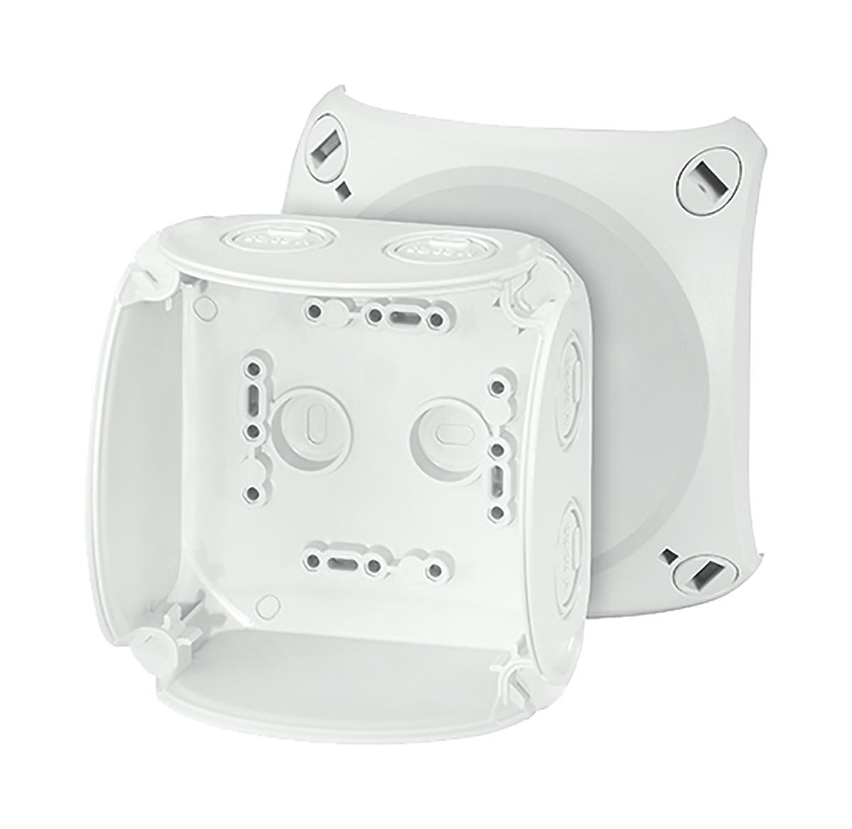 HENSEL ENYCASE DK Series Grey Polycarbonate Junction Box, 104 x 104 x 70mm