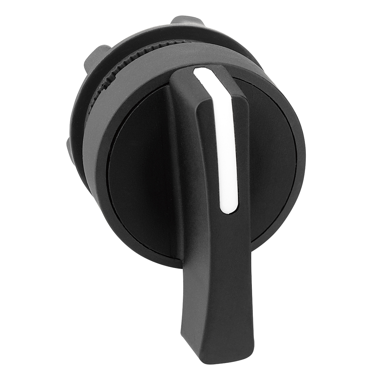 Schneider Electric Harmony XB5 Series 3 Position Selector Switch Head, 22.4mm Cutout, Black Handle