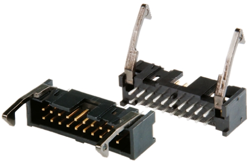 TE Connectivity AMP-LATCH Series Straight Through Hole PCB Header, 20 Contact(s), 2.54 mm Pitch, 2 Row, Shrouded