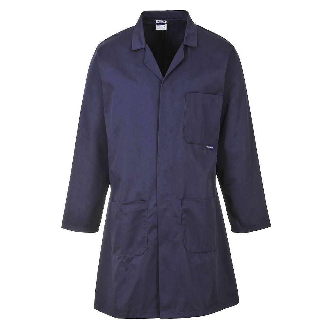 Portwest Navy Unisex Lab Coat, 3XL
