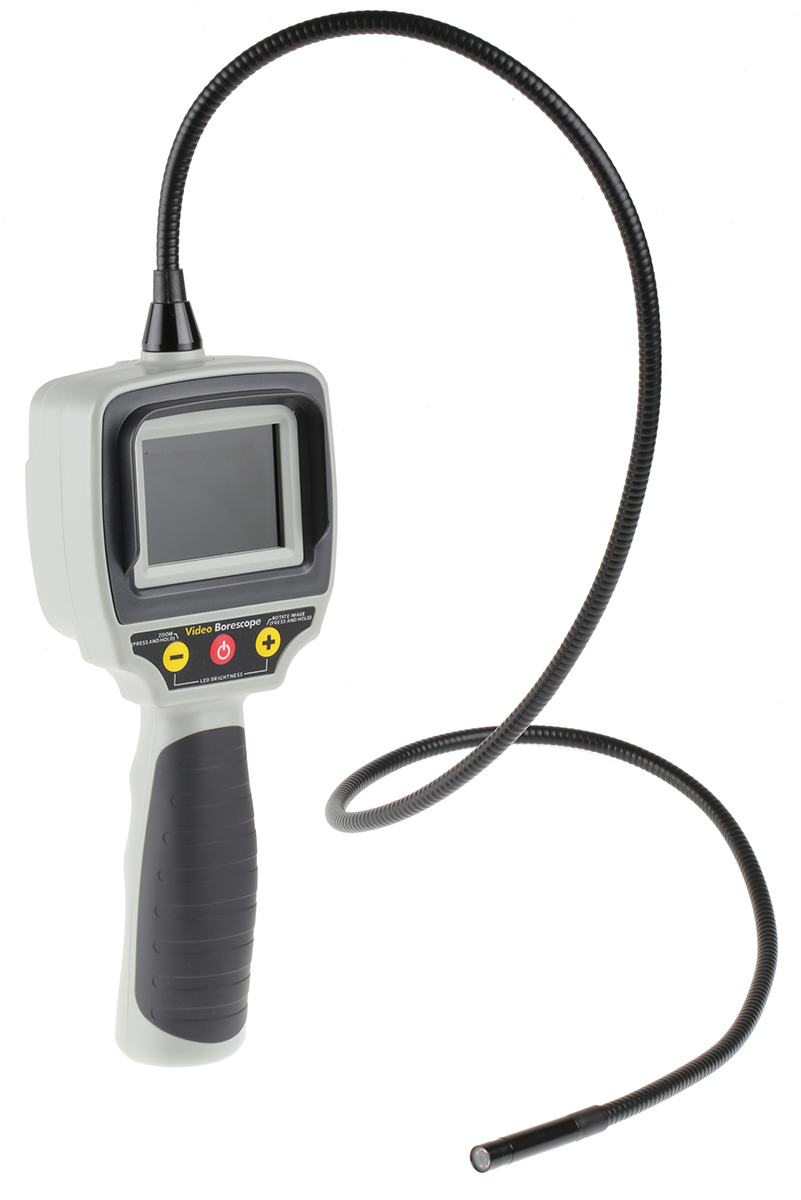 RS PRO 8mm probe Inspection Camera Kit, 880mm Probe Length, 640 x 480pixels Resolution, LED Illumination, ABS