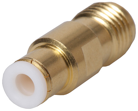 Huber+Suhner Straight 50Ω RF Adapter MBX Plug to SMA Socket 6GHz