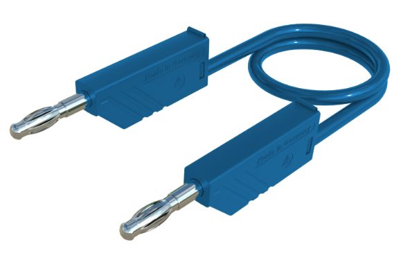 Hirschmann Test & Measurement, 16A, 60V dc, Blue, 500mm Lead Length