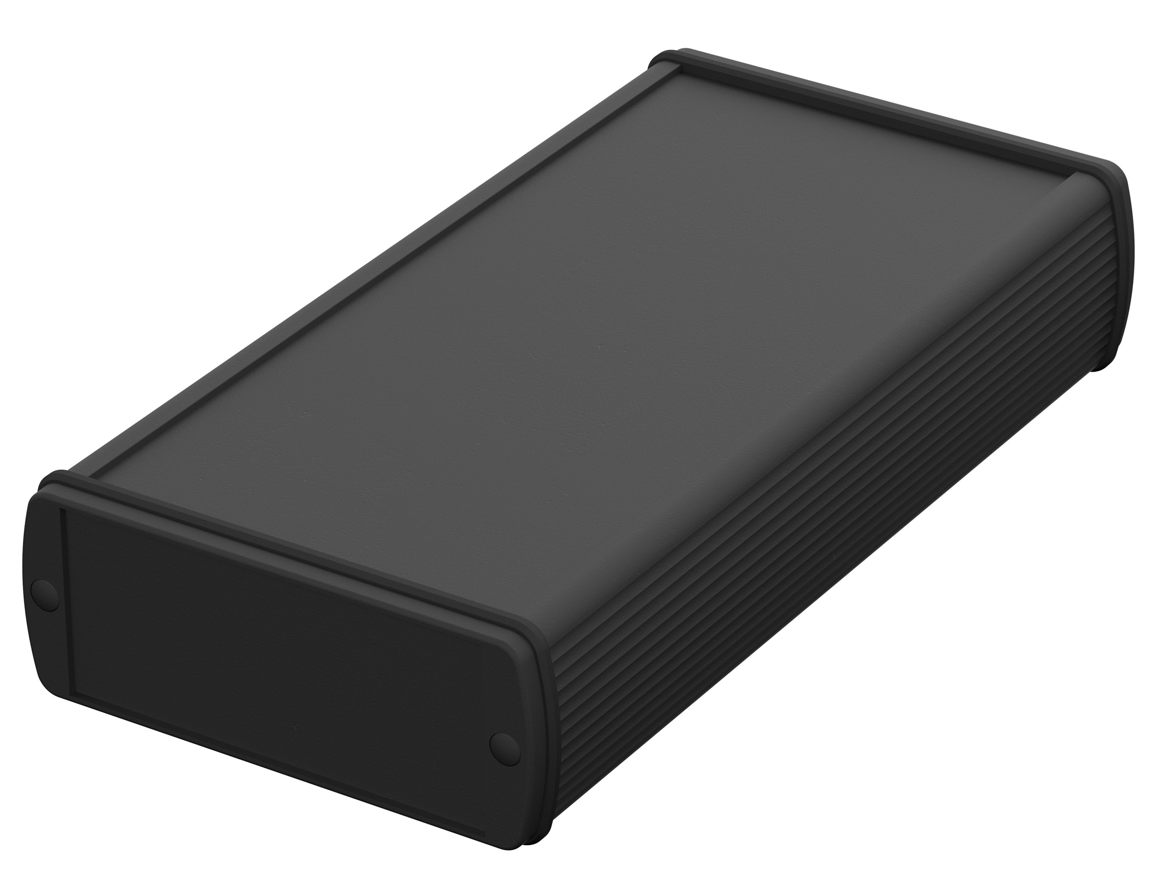 Bopla Alubos (Set) Series Black Aluminium General Purpose Enclosure, IP65, Black Lid, 82 x 32 x 150mm