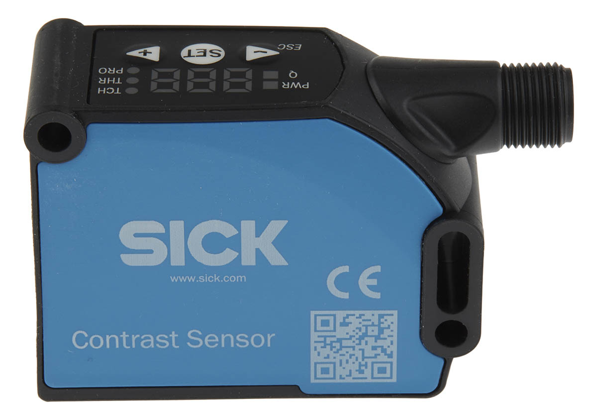 SICK Contrast Sensors 13 mm, RGB LED, Push-Pull, 100 mA, 10.8 → 28.8 V dc, IP67
