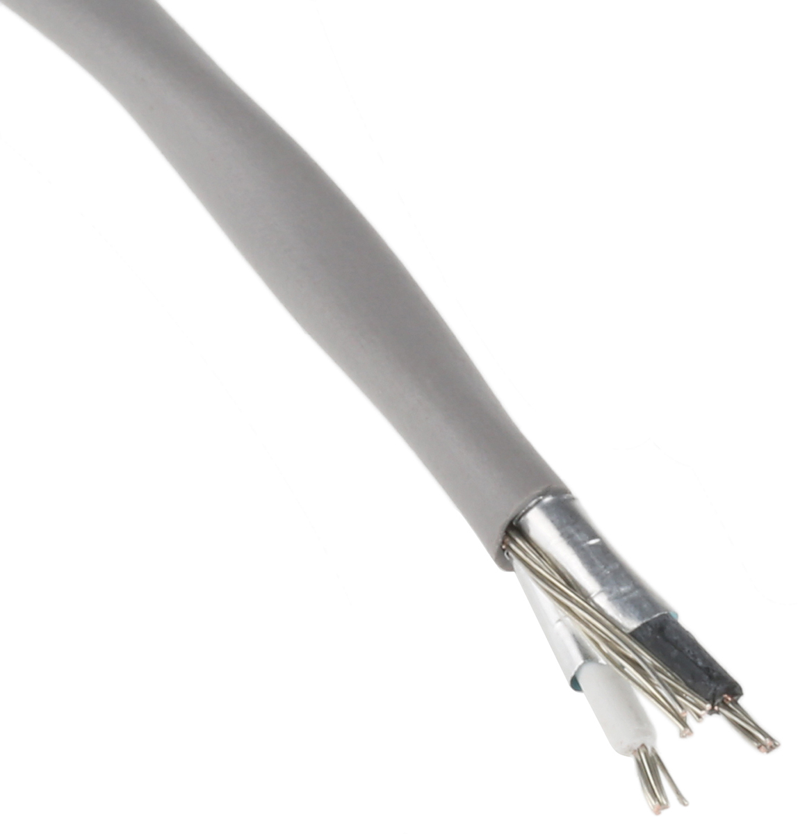 Alpha Wire Alpha Essentials Communication & Control Control Cable, 2 Cores, 0.35 mm² 22 AWG, Screened, 100 m, Grey