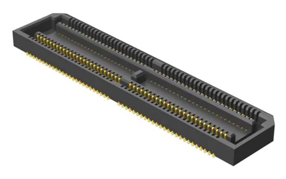 Samtec LSH Series Straight Surface Mount PCB Socket, 100-Contact, 2-Row, 0.55mm Pitch, Solder Termination