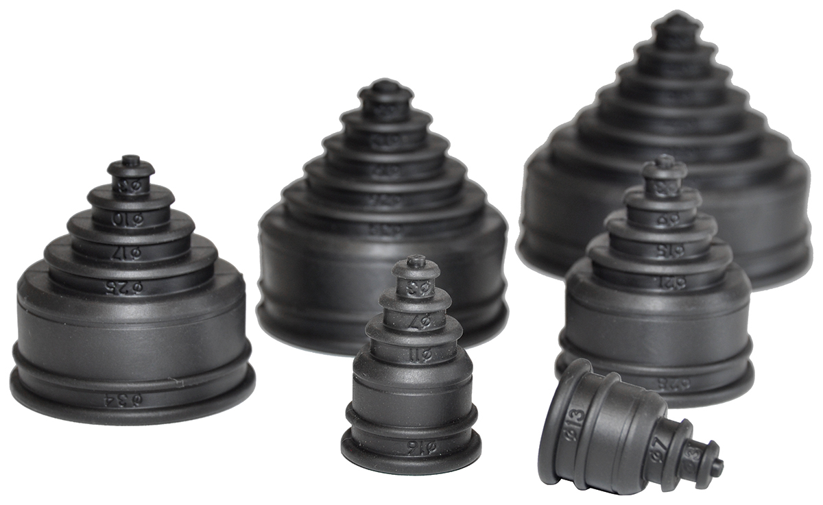 Flexicon Rubber End Cap, Conduit Fitting, 54mm Nominal Size, Thermoplastic Elastomer, Black IP66 rating