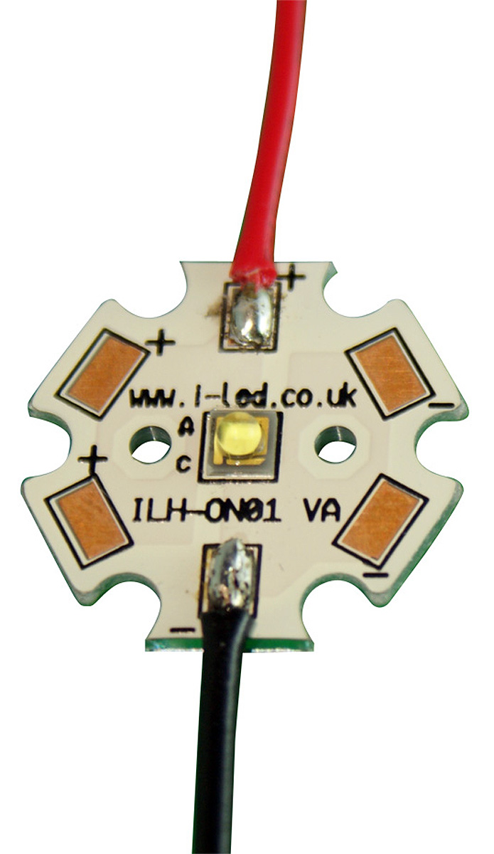 ILS ILH-ON01-FRED-SC211-WIR200., OSLON 80 1+ PowerStar LED Array, 1 Red LED