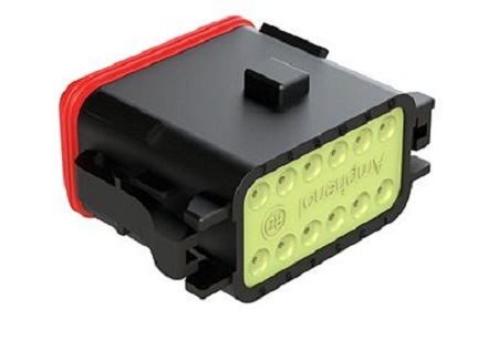 Amphenol Industrial, AT Cable connector Plug 12 Way, Crimp Termination AT06-12SA-RDBLK