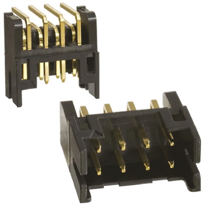 Hirose DF11 Series Right Angle Through Hole PCB Header, 8 Contact(s), 2 mm Pitch, 2 Row, Shrouded