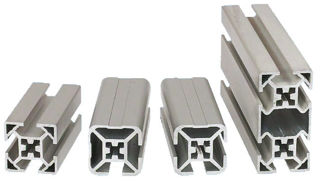 FlexLink Silver Aluminium Profile Strut, 30 x 30 mm, 7.2mm Groove, 3000mm Length, Series XF