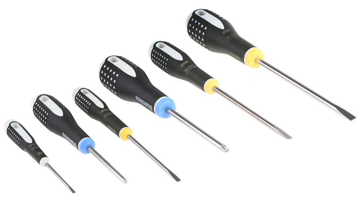 Bahco Pozidriv; Slotted Screwdriver Set