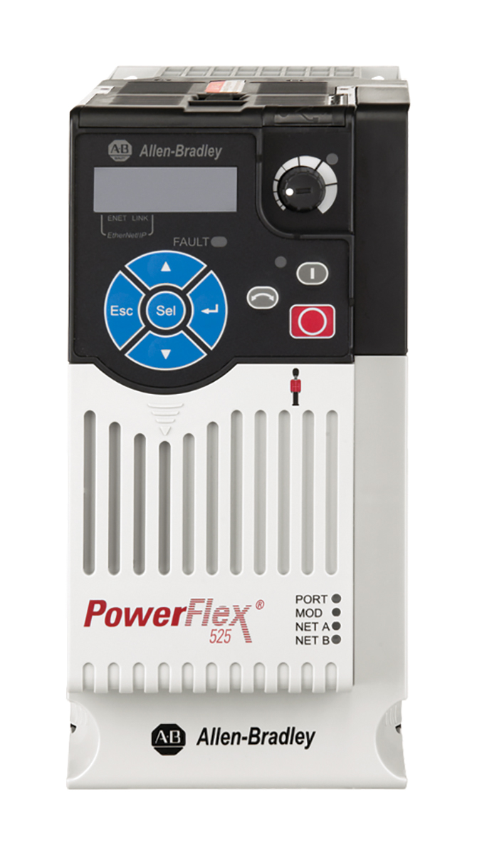 Allen Bradley Inverter Drive, 2.2 kW, 1 Phase, PowerFlex 525 Series 264 V 11 A