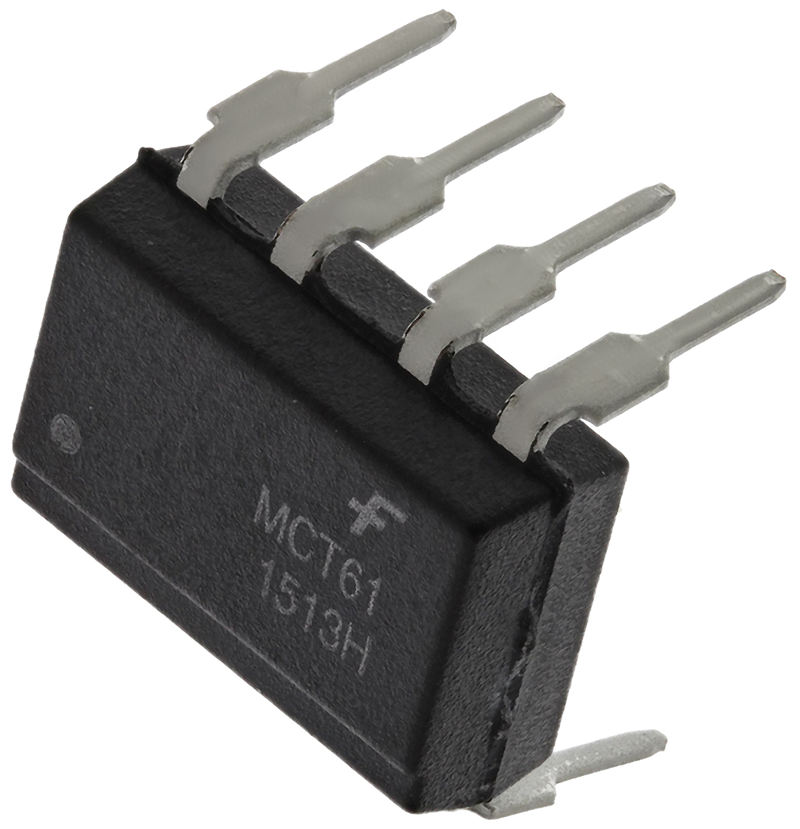 onsemi, MCT61 DC Input Transistor Output Dual Optocoupler, Through Hole, 8-Pin DIP