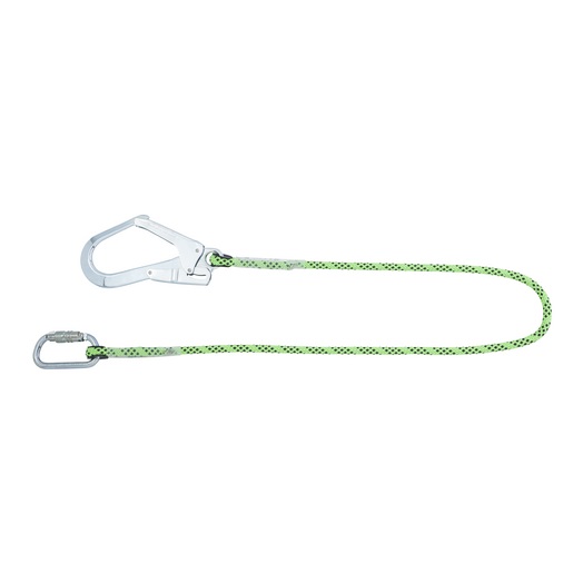 Honeywell Safety 1.5m Safety Rope Fall Arrest Lanyard Twist Lock Karabiner Twin