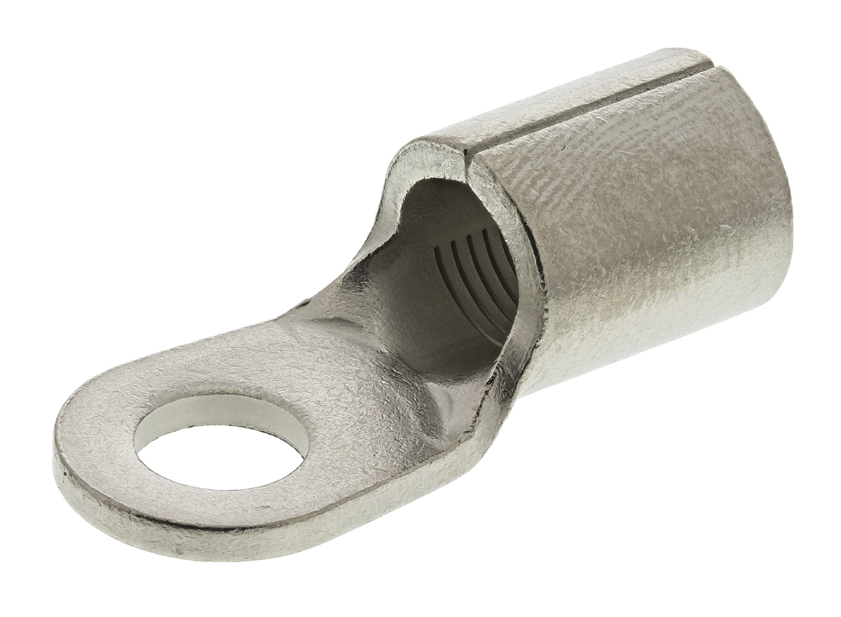 TE Connectivity, STRATO-THERM Uninsulated Ring Terminal, M6 Stud Size, 16.8mm² to 26.7mm² Wire Size