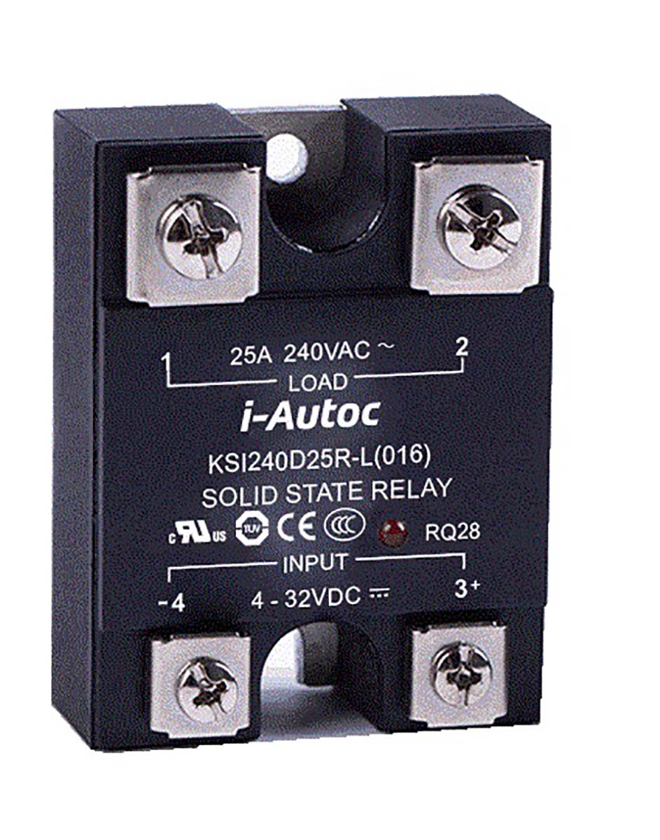 i-Autoc KSI Series Solid State Relay, 60 A Load, Panel Mount, 280 V ac Load, 280 V ac Control