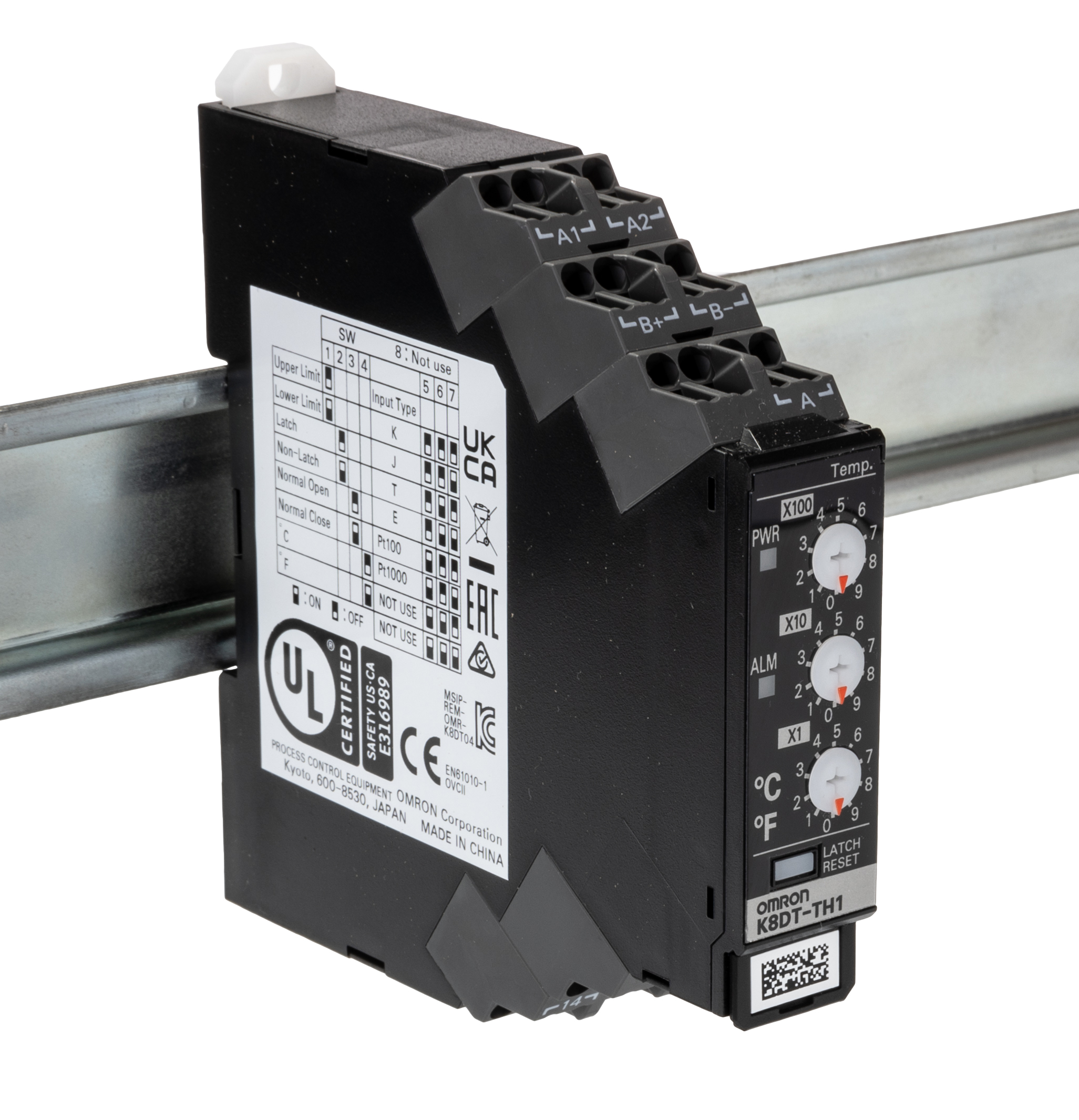 Omron Temperature Monitoring Relay, SPDT, DIN Rail