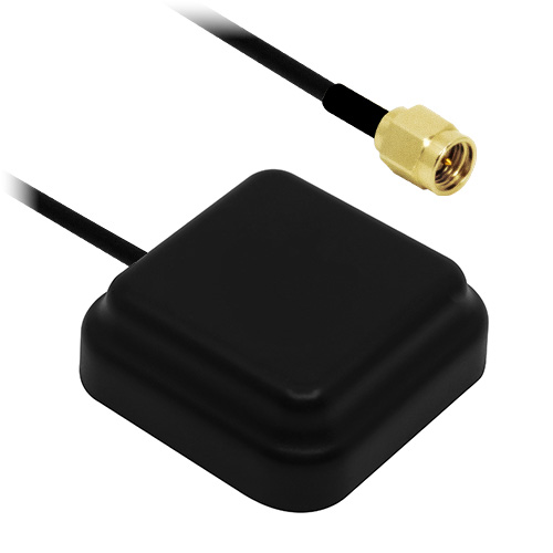 Siretta MIKE19/3M/SMAM/S/S/26 Patch GPS Antenna with SMA Male Connector, GNSS