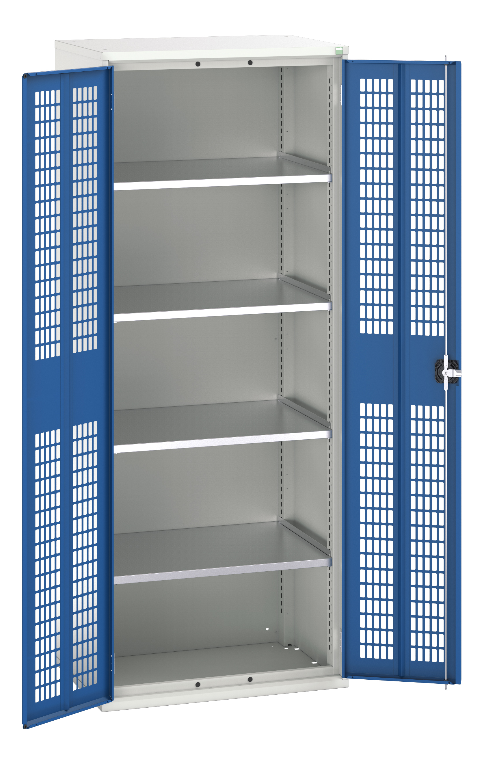 Bott 2 Door, 0 Drawer Sheet Steel Floor Standing Cupboard, 800 x 550 x 2000mm