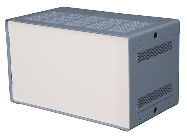 RS PRO Grey Extruded Aluminium Enclosure, IP30, Grey Lid, 279 x 305 x 175mm