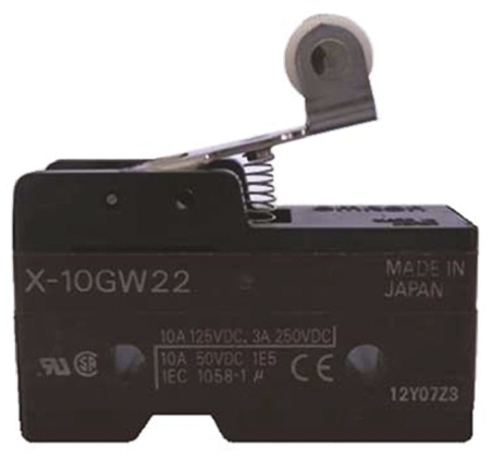 Omron Roller Lever Limit Switch, NO/NC, IP00, SPDT, Thermosetting Resin Housing, 10A Max
