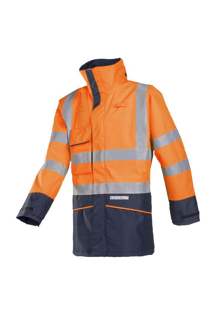 Sioen Hedland Orange/Navy Men Hi Vis Jacket, M