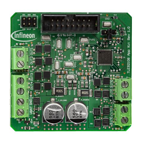 Infineon TLE92108-23QX APPKIT MOSFET for MOTIX Multi MOSFET Driver Ics for DC Motors
