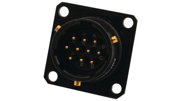 Amphenol Industrial, 62IN Panel Mount MIL Spec Circular Connector Plug, Pin Contacts, Bayonet, MIL-DTL-26482