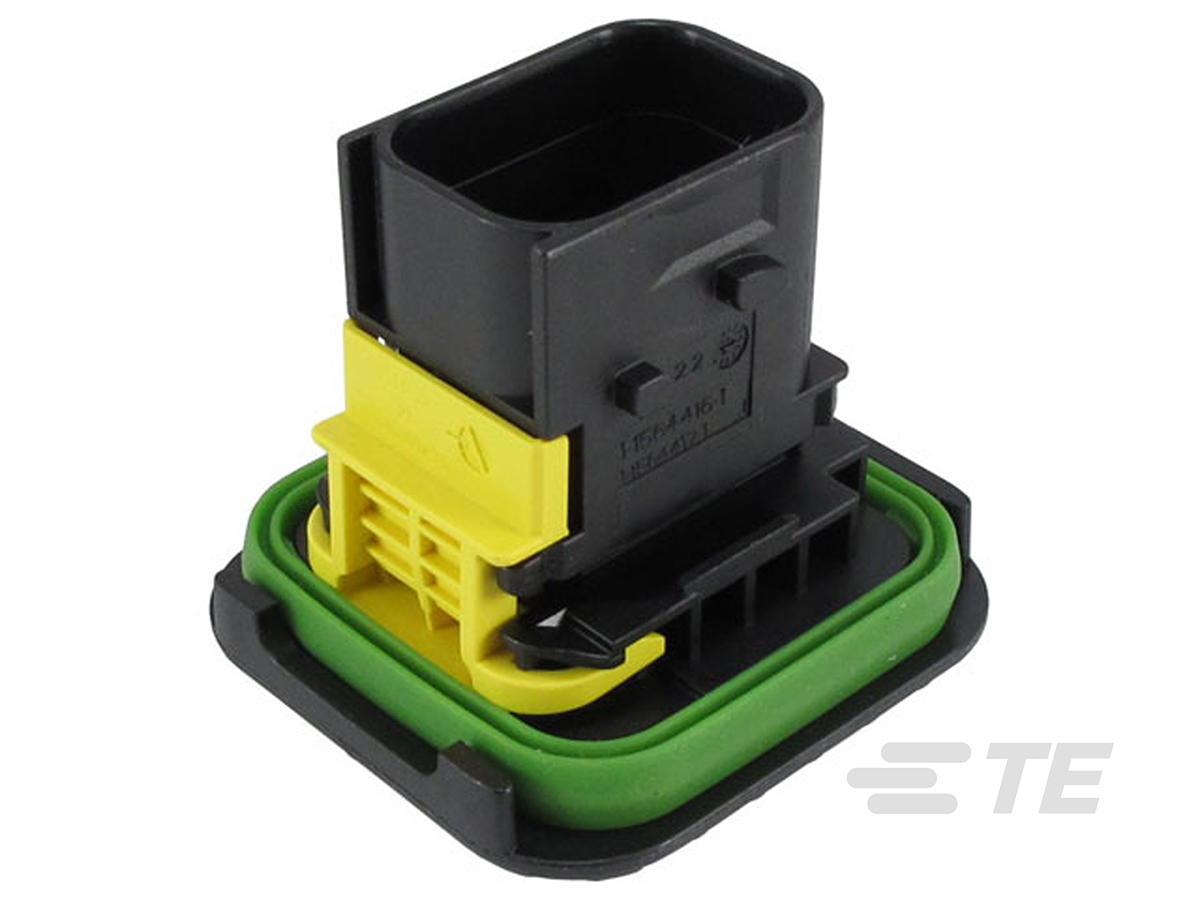 TE Connectivity, HDSCS Automotive Connector Socket Black Flange Mount 8 Way 1-1564416-1