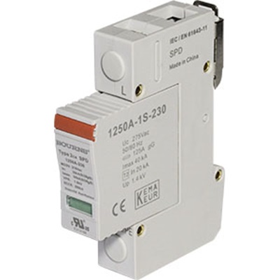 Bourns Single, Three Phase Surge Protector, 50kA, 0.7kV, DIN Rail Mount