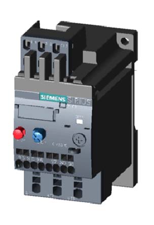 Siemens SIRIUS 3RU2 Thermal Overload Relay 1NO + 1NC, 8 A F.L.C, 3 A Contact Rating, 6 W, 3P, SIRIUS