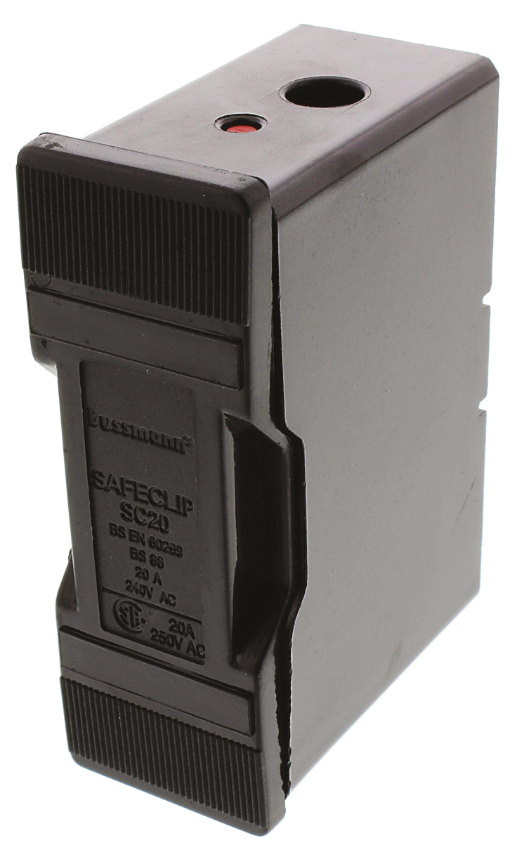 Eaton 20A Rail Mount Fuse Holder for E1 Fuse, 1P, 550V ac