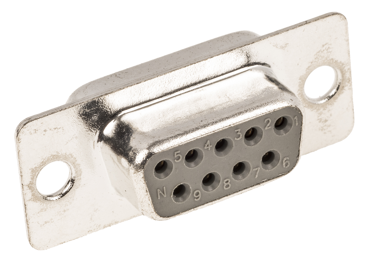 ASSMANN WSW A-DF 9 Way Panel Mount D-sub Connector Socket