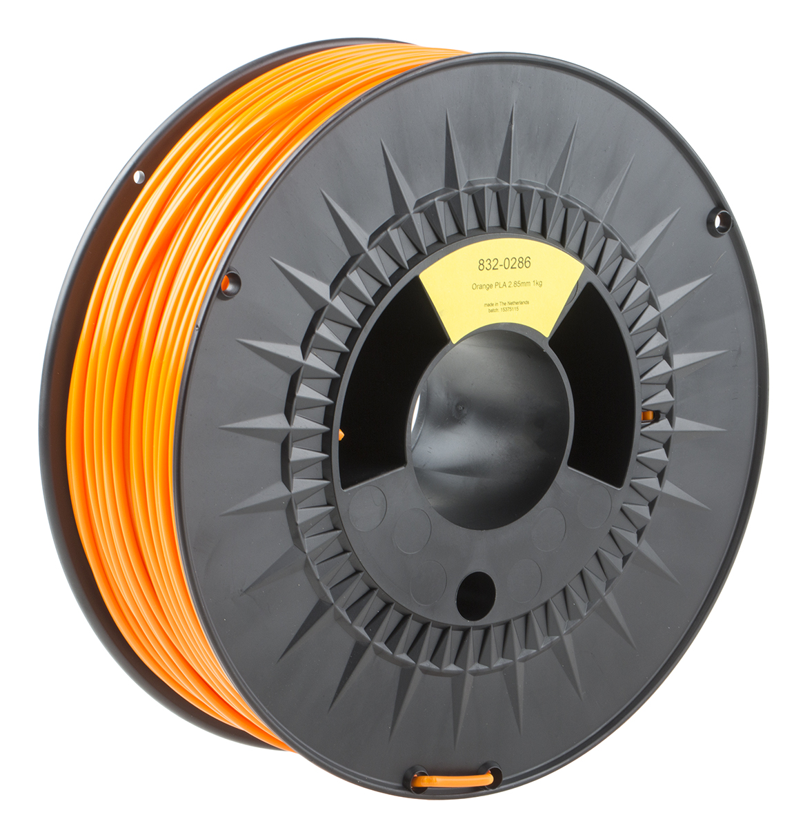 RS PRO 2.85mm Orange PLA 3D Printer Filament, 1kg
