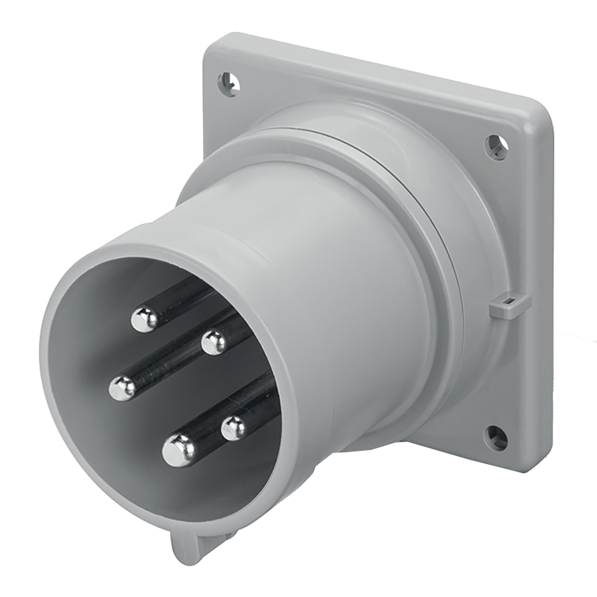Scame IP44 Red Panel Mount 3P + N + E Industrial Power Plug, Rated At 16A, 415 V
