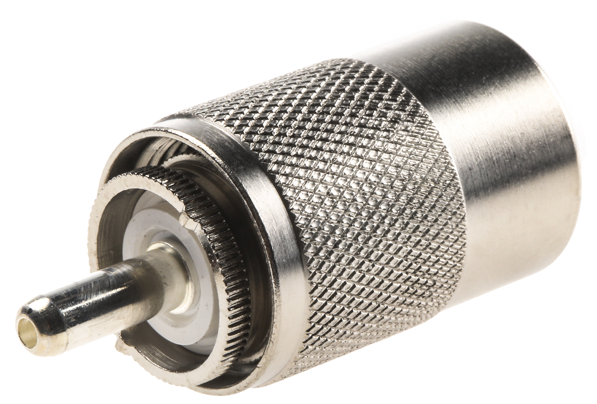 Telegartner, Plug Cable Mount UHF Connector, 50Ω, Straight Body