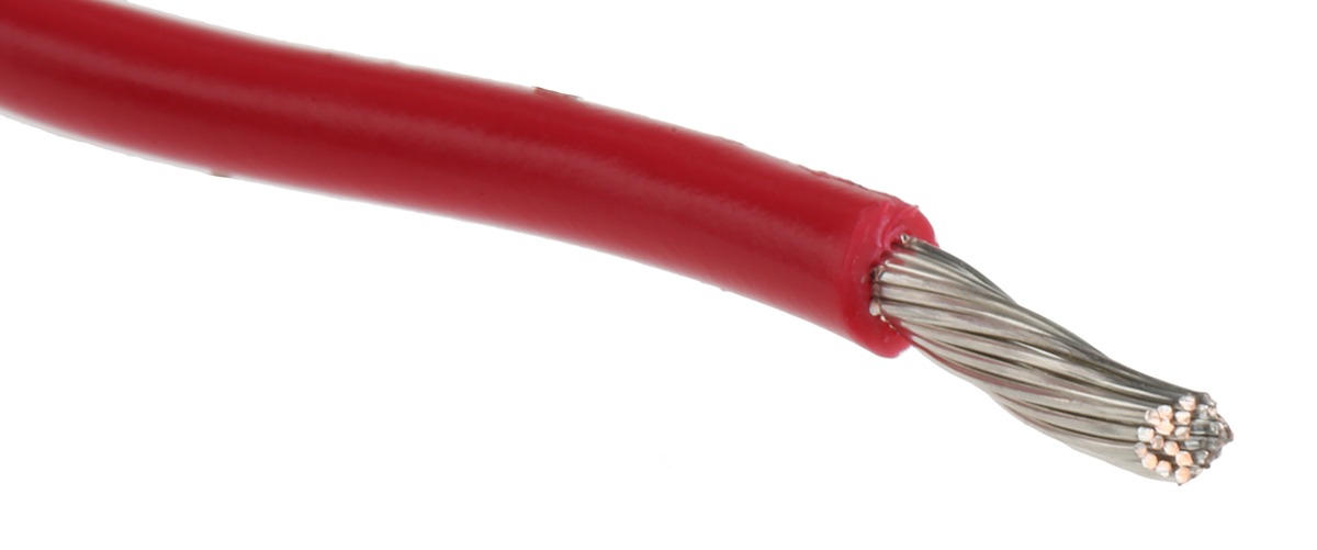 Alpha Wire Premium Series Red 0.52 mm² Hook Up Wire, 20 AWG, 10/0.25 mm, 30m, PVC Insulation, 3053 RD005