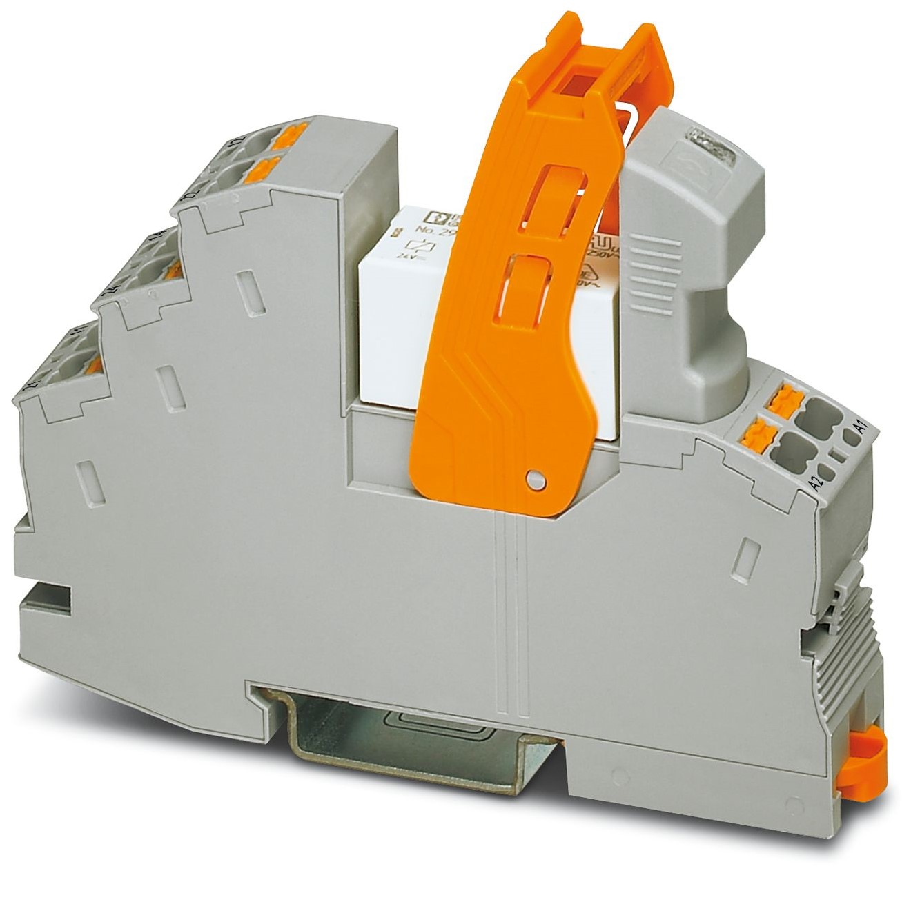 Phoenix Contact RIF-1-RPT-LDP-24DC/2X21AU Series Interface Relay, DIN Rail Mount, 24V dc Coil, DPDT, 2-Pole