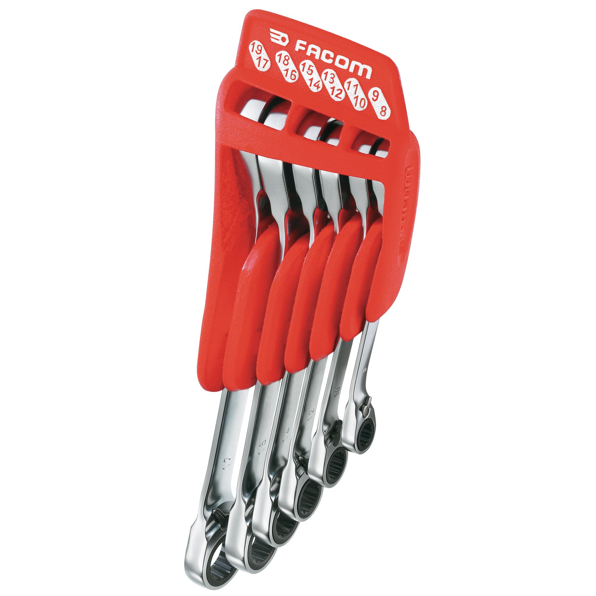 Facom 65.JP Series 6-Piece Spanner Set, 8 x 9 → 17 x 19 mm