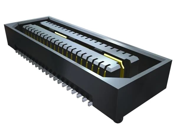 Samtec QSE Series Straight Surface Mount PCB Socket, 28-Contact, 2-Row, 0.8mm Pitch, Solder Termination