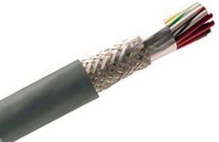 Alpha Wire Alpha Essentials Communication & Control Control Cable, 50 Cores, 0.23 mm² 24 AWG, Screened, 30 m, Grey
