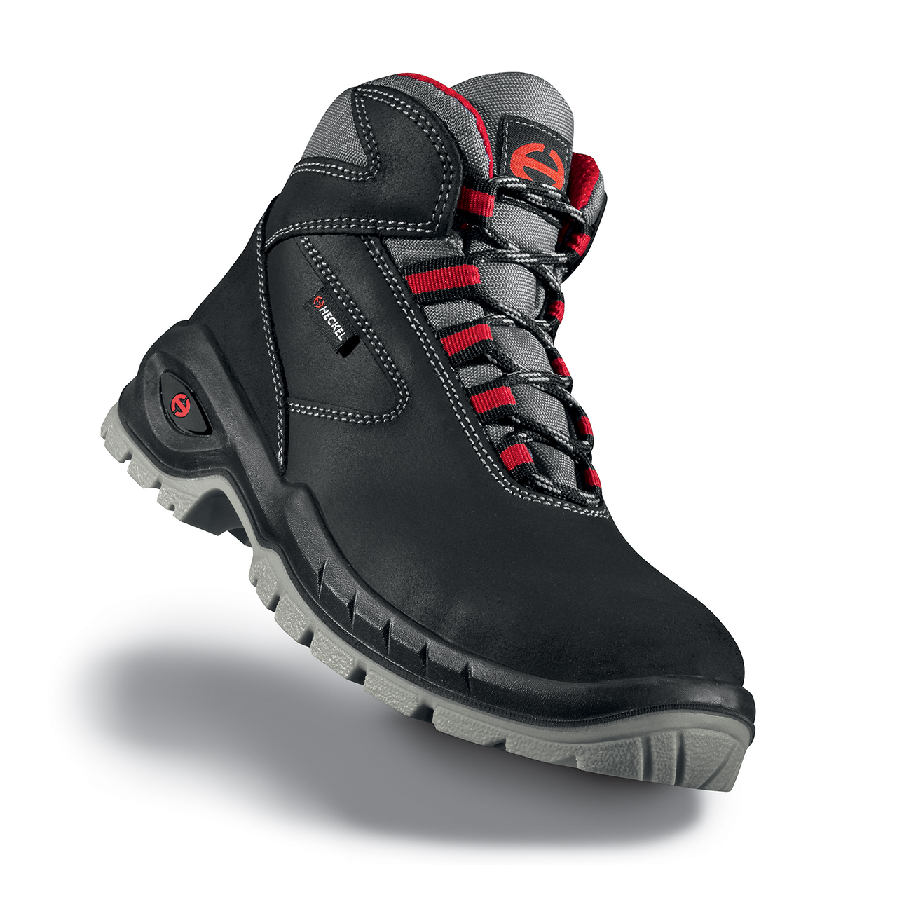 Heckel SUXXEED Black, Grey, Red Composite Toe Capped Men's Safety Boots, UK 12, EU 47