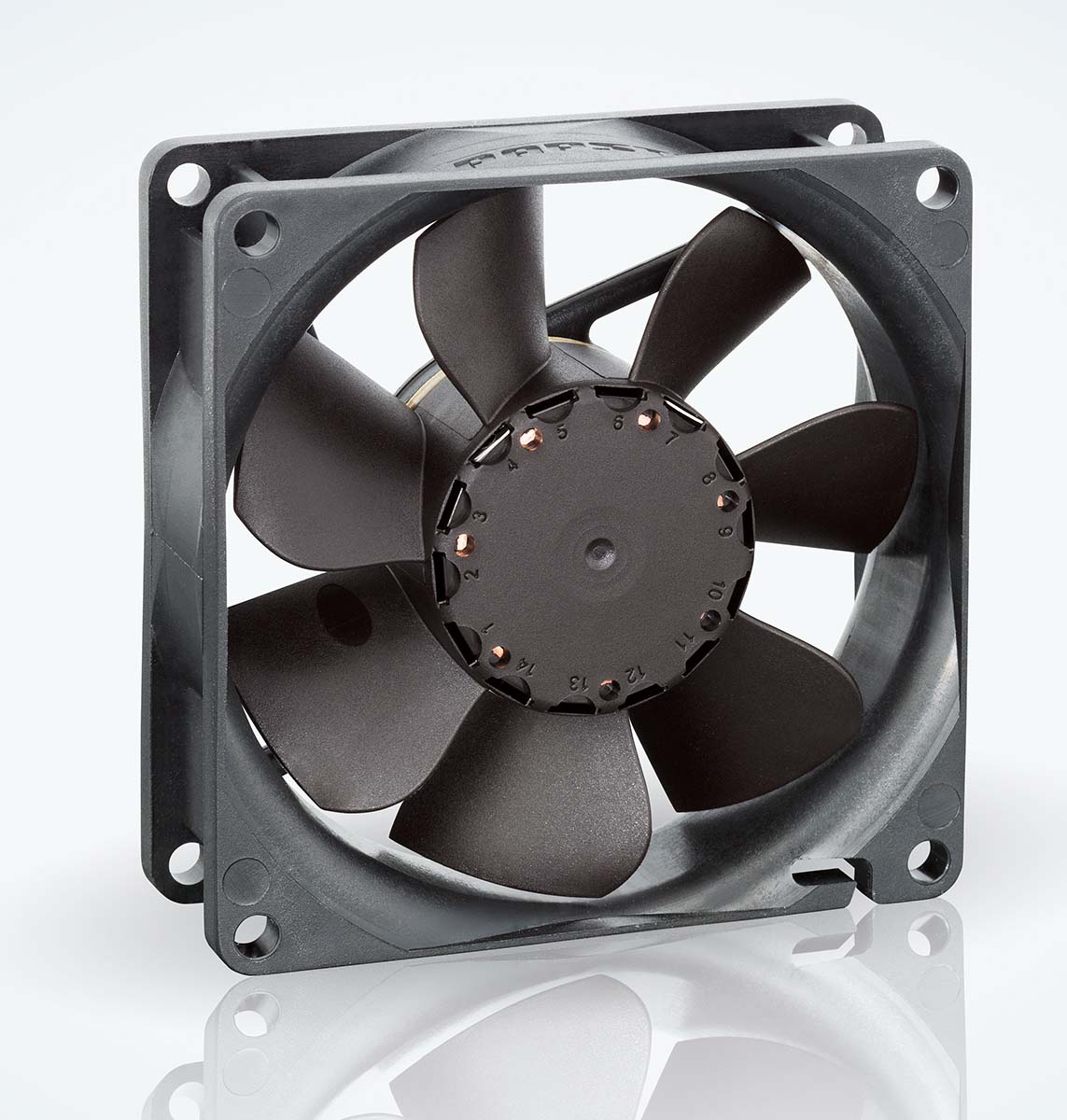 ebm-papst 8400 N Series Axial Fan, 12 V dc, DC Operation, 78m³/h, 3W, IP20, 80 x 80 x 25mm