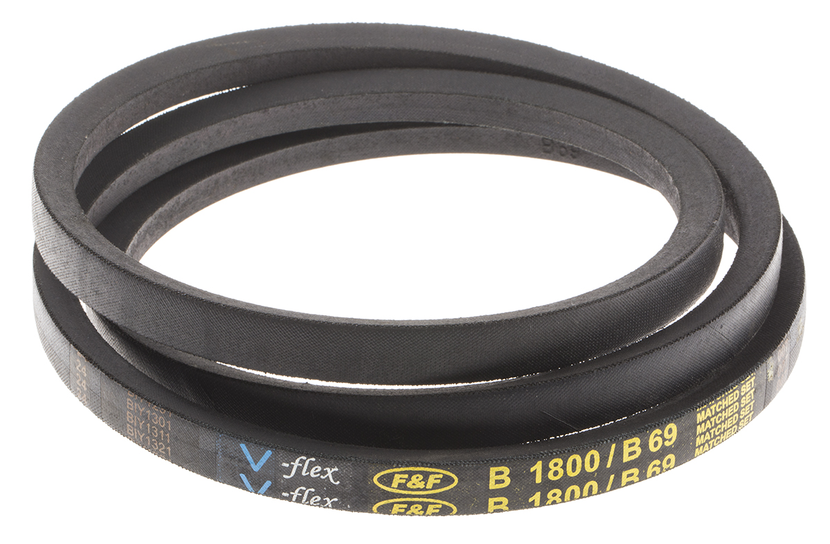 RS PRO Drive Belt, belt section B, 1750mm Length