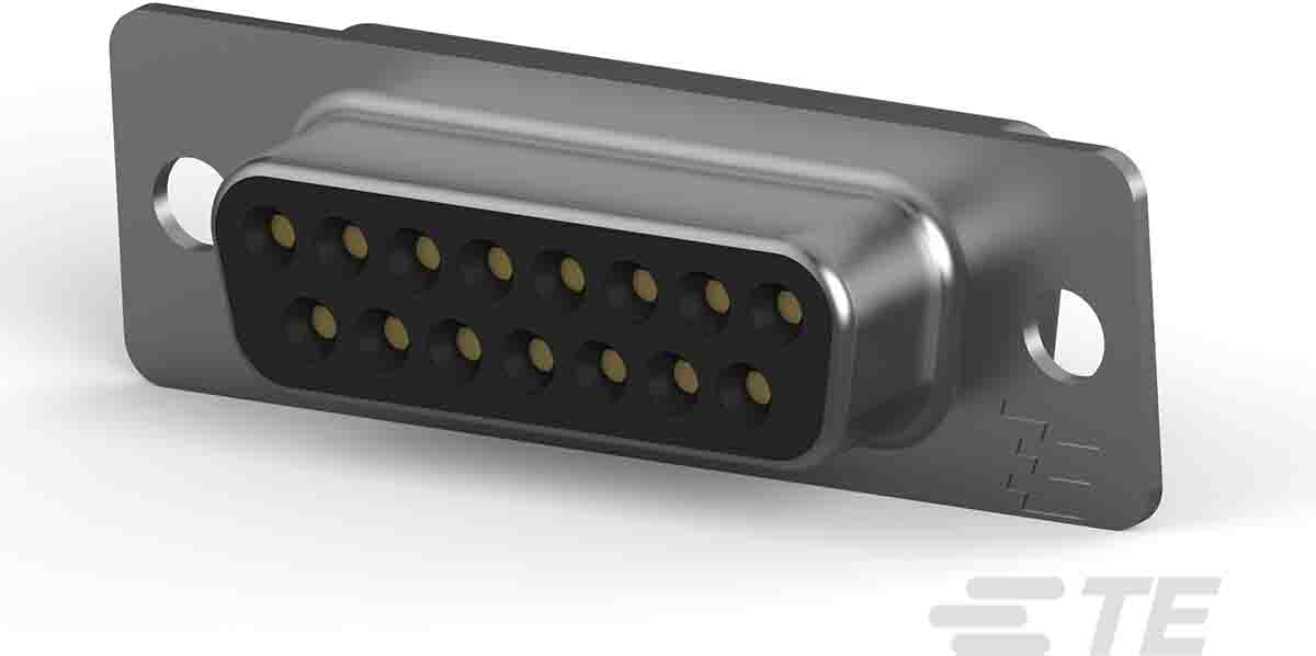 TE Connectivity Amplimite 15 Way Through Hole D-sub Connector Socket, 2.77mm Pitch