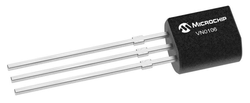 Microchip VN0106 Type N-Channel MOSFET, 350 A, 60 V Enhancement, 3-Pin TO-92 VN0106N3-G