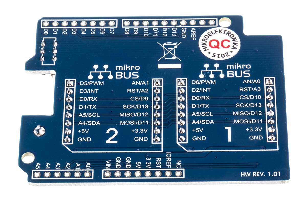 MikroElektronika Click for Arduino UNO Click Shield Arduino UNO and Compatible Boards